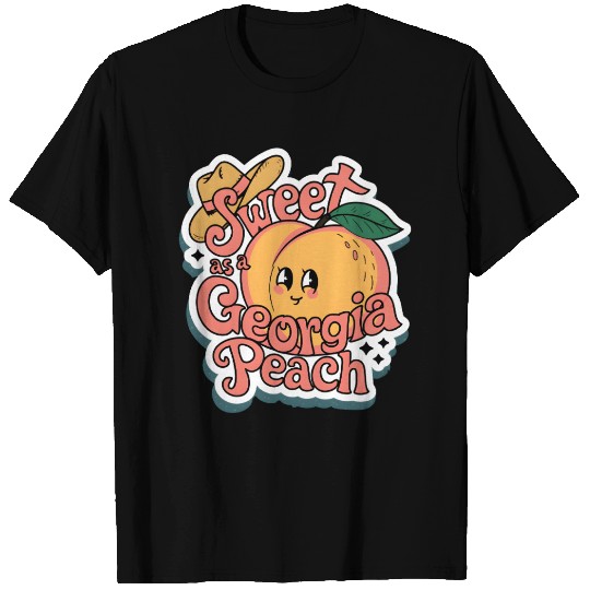 Sweet as a Georgia Peach Sticker.t-shits T Shirts