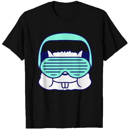 Cute DJ Hamster Party Animal Guinea Pig Pet Face T Shirts
