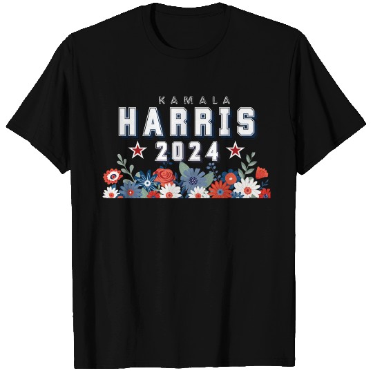 Harris 2024 Floral Election T Shirts