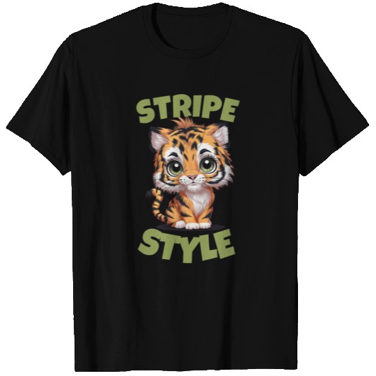 Cute Tiger Stripe Style T Shirts