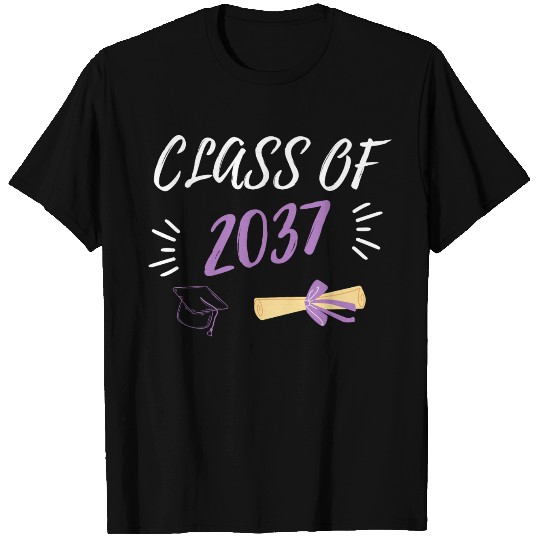 Class of 2037 Grow With Me Pre-k To 12th Grade T Shirts