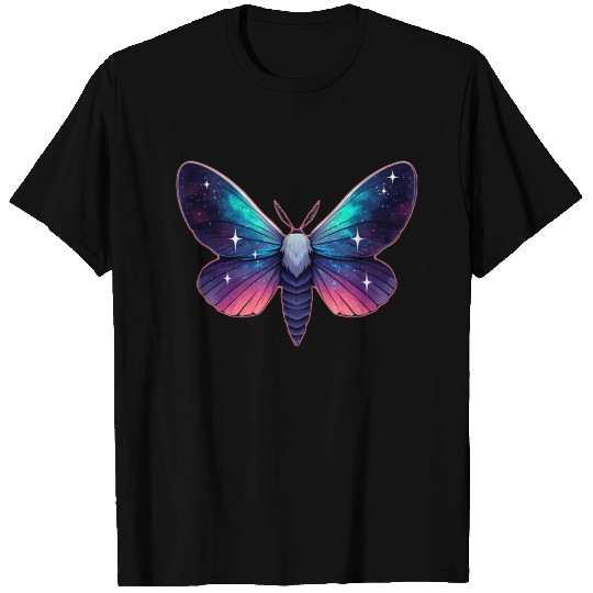 Galaxy Moth - Cosmic Space Themed Fantasy T Shirts