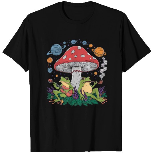 Galactic Frogs and Mushroom Haven T Shirts