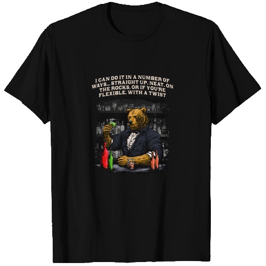 Can Do It in a Number of Ways Funny Bartender Humo T Shirts