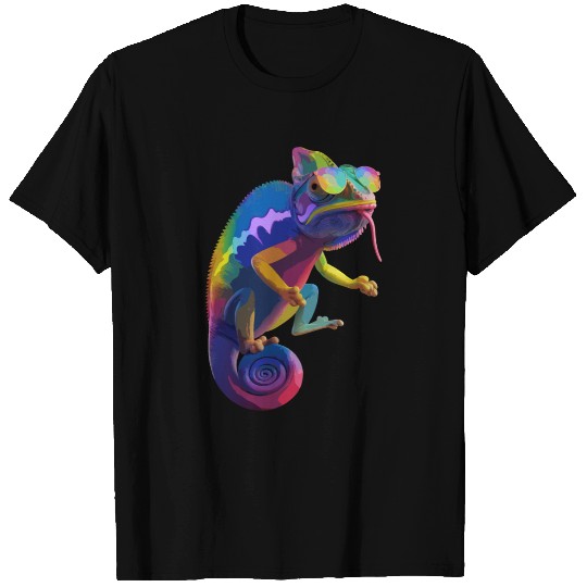 Psychedelic Chameleon Vibes T Shirts