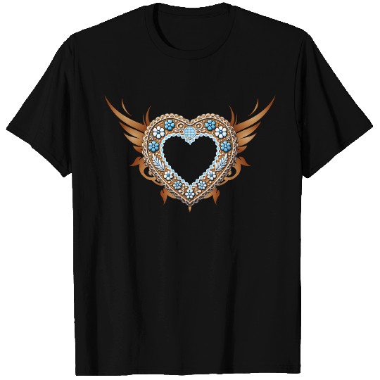 Gingerbread heart frame Tradition and love united T Shirts