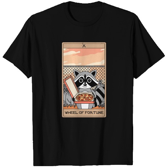 Wheel of Fortune Raccoons Tarot Card T Shirts