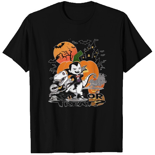 halloween Dracula riding t rex T Shirts