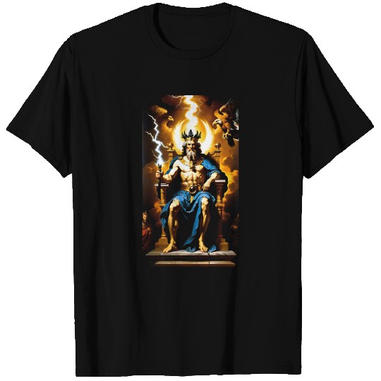 Zeus Jupiter Greek Mythology Gods Baroque T Shirts