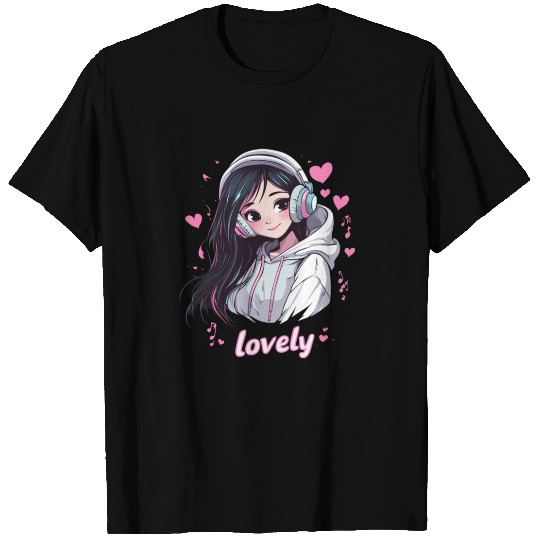 Lovely Tunes: Chibi Anime Vibes T Shirts