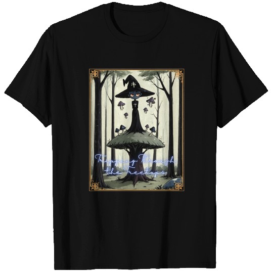 Tripping Through the Tree Tips Psychedelic Witch T Shirts