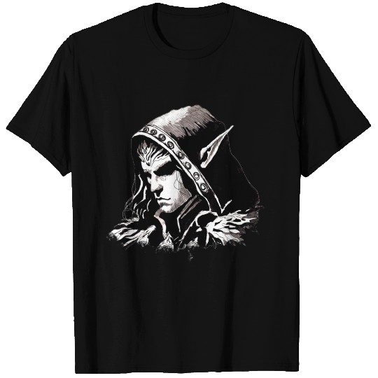 Dark Elf Archmage Illustration T Shirts
