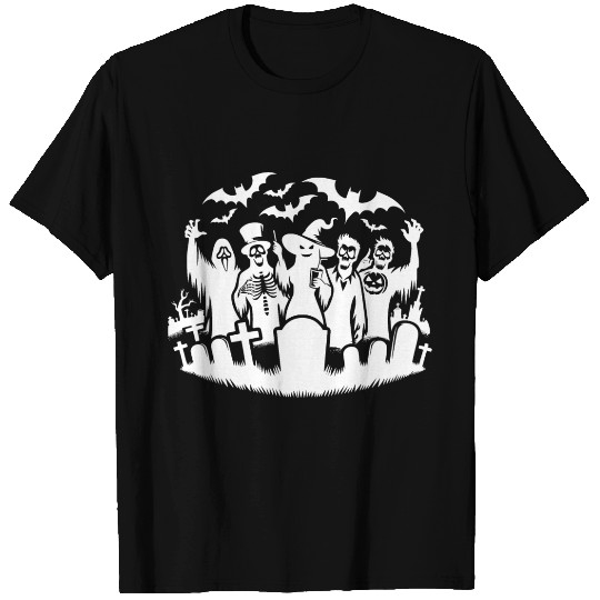 Cemetery Magic Kids Halloween Gravestone Party T Shirts