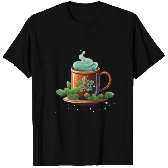 hot tea with mint for winter vibes T Shirts