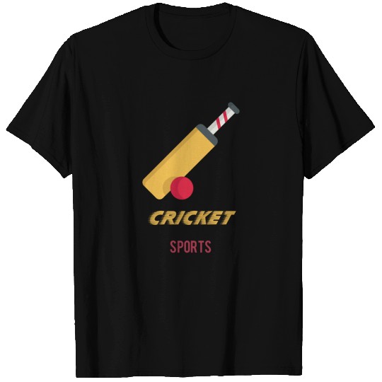 Cricket sport Art Design T Shirts