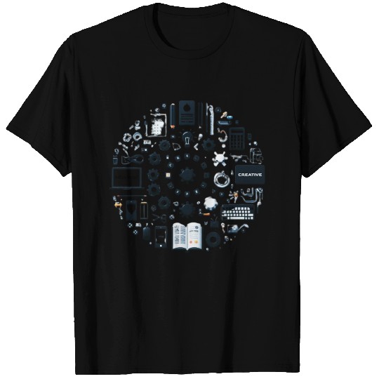Abstract Lucky number circle T Shirts
