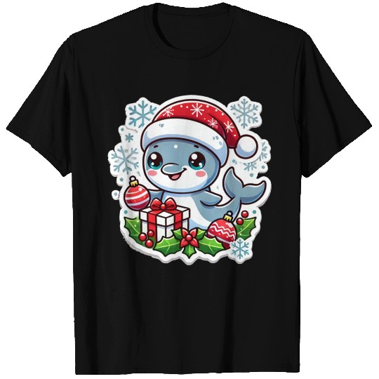 Holiday Dolphin Splash T Shirts