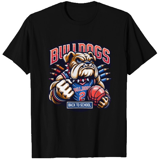 Bulldogs Mascot Back To School Team Spirit T Shirts