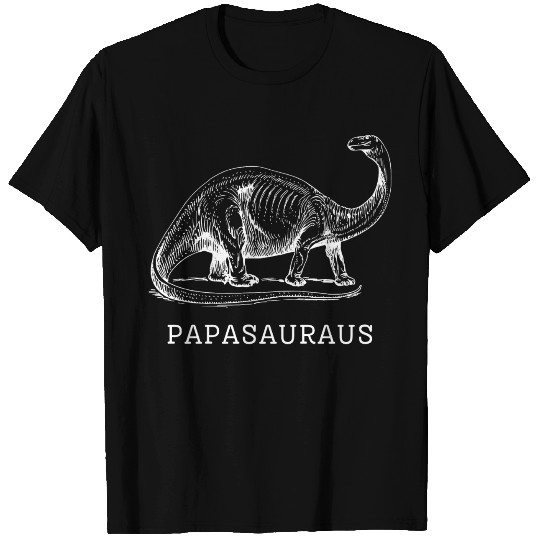 Papasaurus Fun Dinosaur Dad Jurassic Spirit Funny T Shirts