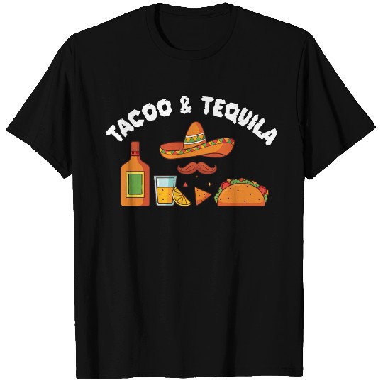 Tacos & Tequila Funny Taco Lover Saying Slogan T Shirts