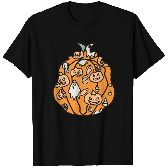 Retro Pumpkin Spooks and Halloween Treats T Shirts
