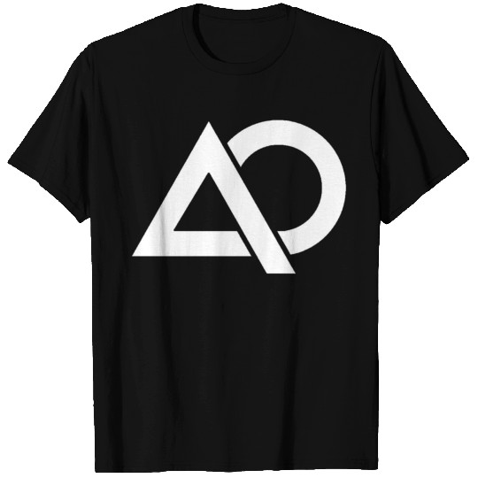 Simple Alpha Omega (AO) Logo White T Shirts