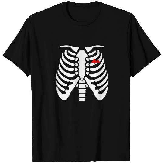 Halloween Skeleton Mountain Climbing T Shirts