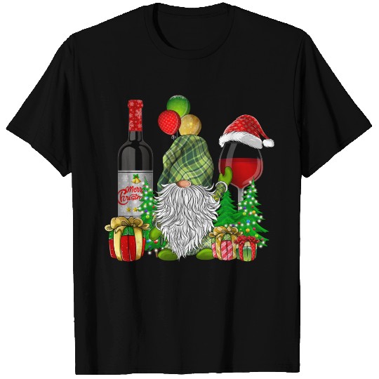 Christmas Wine Gnomes For Xmas Cheer T Shirts
