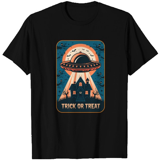 Trick or treat/Space Halloween T Shirts