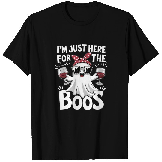 Boo tiful Wine Ghost Halloween Fun T Shirts
