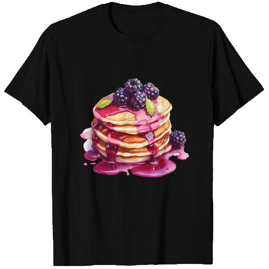 Blackberry Pancakes With Syrup T Shirts