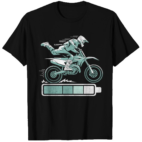 Energetic Dirt Bike Battery Status T Shirts