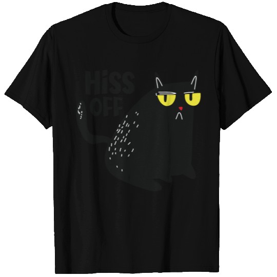 hiss off cat T Shirts