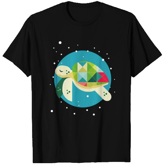 cute turtle - creative underwater world T Shirts