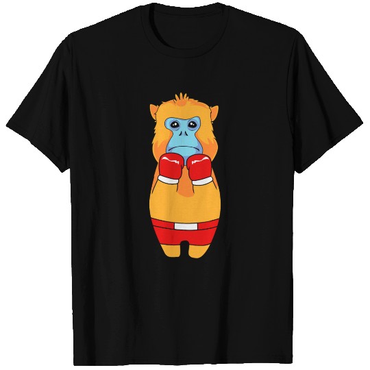 Funny Golden Snub Nosed Monkey Boxing T Shirts