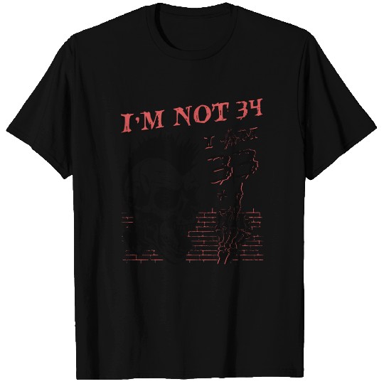 I Am 33 Plus Middle Finger - 34th Birthday T Shirts
