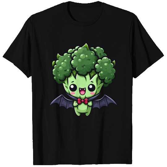 Cute Halloween Broccoli Vampire Cartoon T Shirts