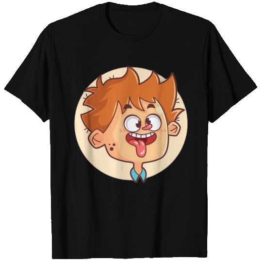 Funny T Shirts Fun Loving Face Silly Stick-Out