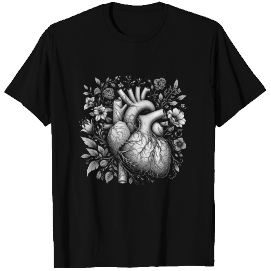 Botanical Heart Artistic Anatomy 2 T Shirts