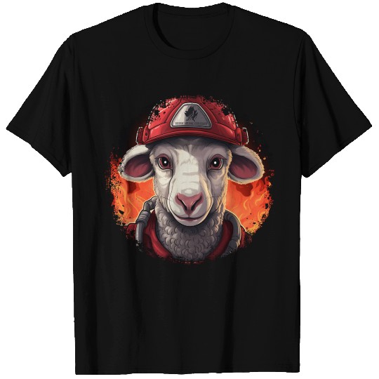 Sheep Firefighter T Shirts