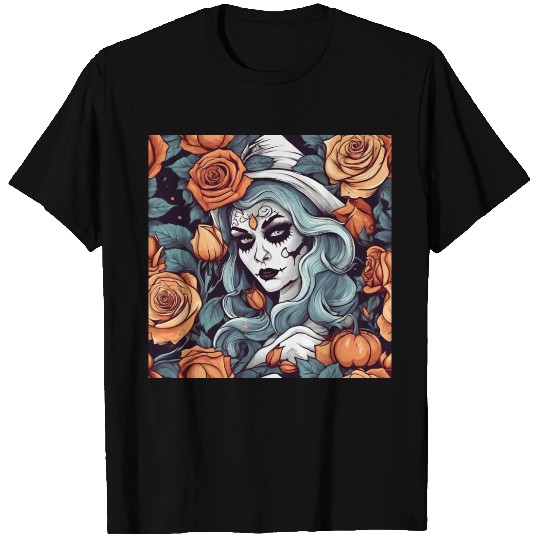 Gothic Day of the Dead Witch T Shirts