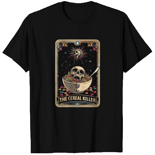Cereal Killer Tarot Card Horror Movies True Crime T Shirts