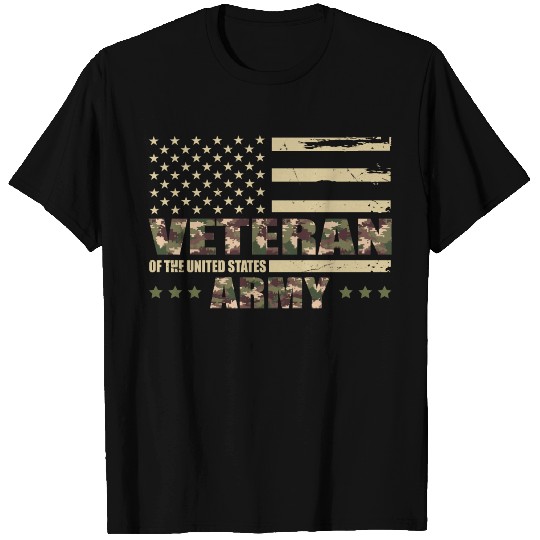 Veteran Of The United States Army Camouflage T Shirts