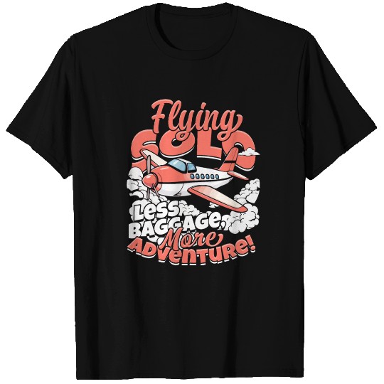 First Solo Flight Pilot Flying Solo T Shirts