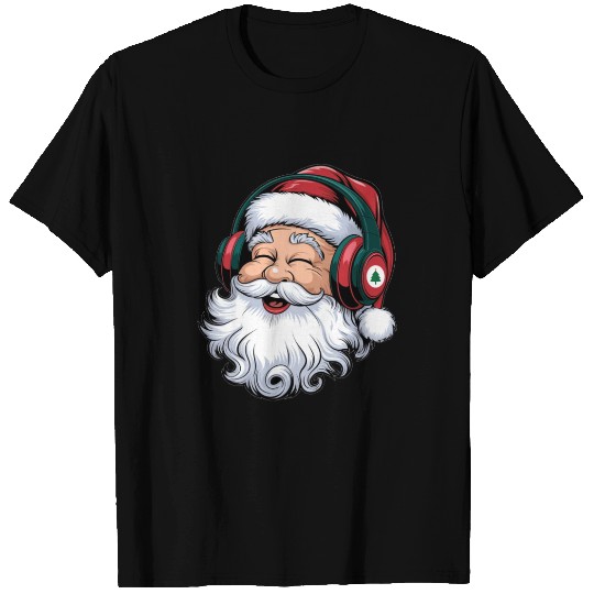 Santa Claus Music Lover T Shirts