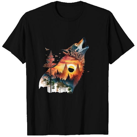 Vintage Wolf Moon Graphic T Shirts – Retro 90s