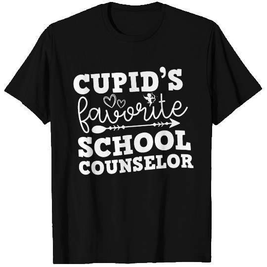 Cupid's favorite school Counselor Valentine's day T Shirts