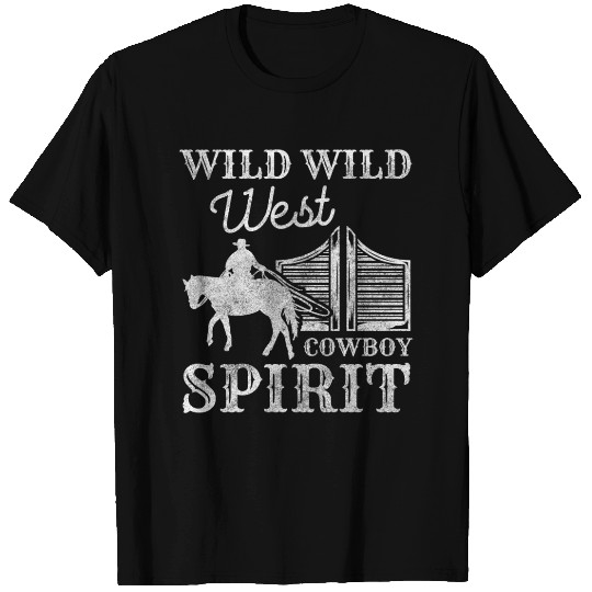 Wild West America Rodeo Male T Shirts