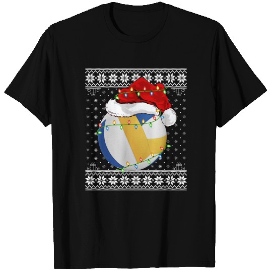 Volleyball Player Ugly Christmas T Shirts