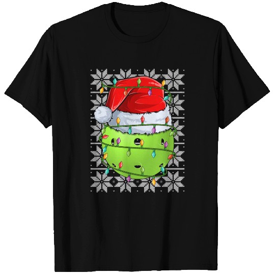 Pickleball Christmas Lights T Shirts